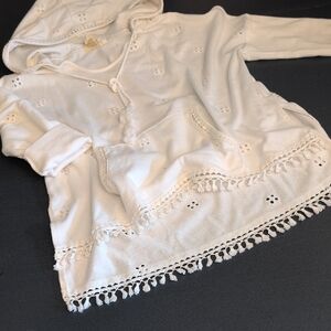 Anthropologie Lilka White Textured Top